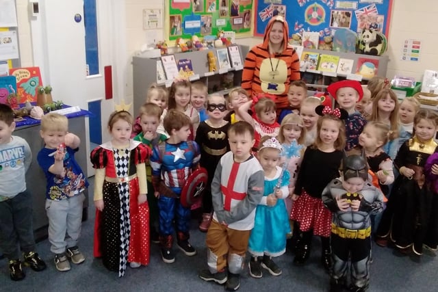 The youngters at Boston Nursery had a fun book-themed day.