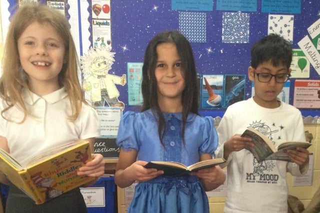 Pupils at Staniland Academy enjoy reading on World Book Day.