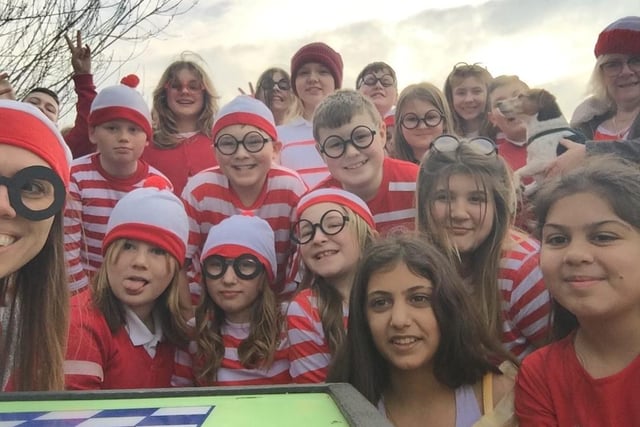 'There he is' - pupils at Staniland Academy dressed as 'Where's Wally?'