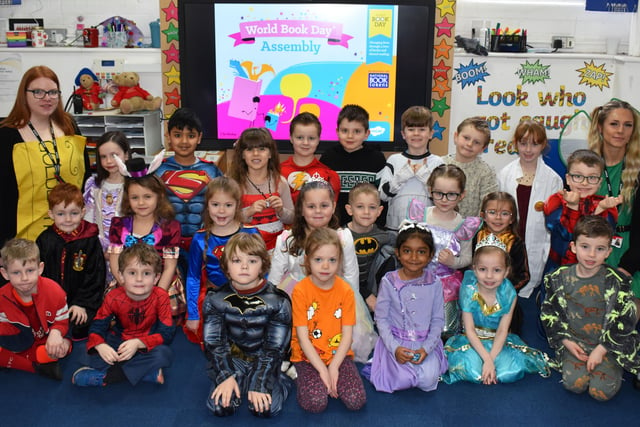 Youngsters at Gosberton Academy donned outfits of their favourite book characters for World Book Day