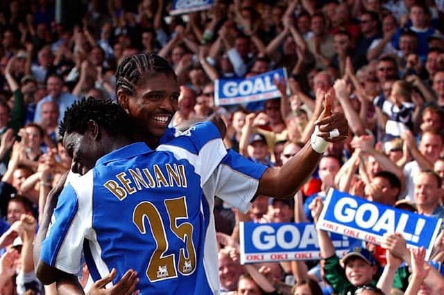 Kanu and Benjani are just two of the 64 Pompey strikers in the running for the favourites' voting