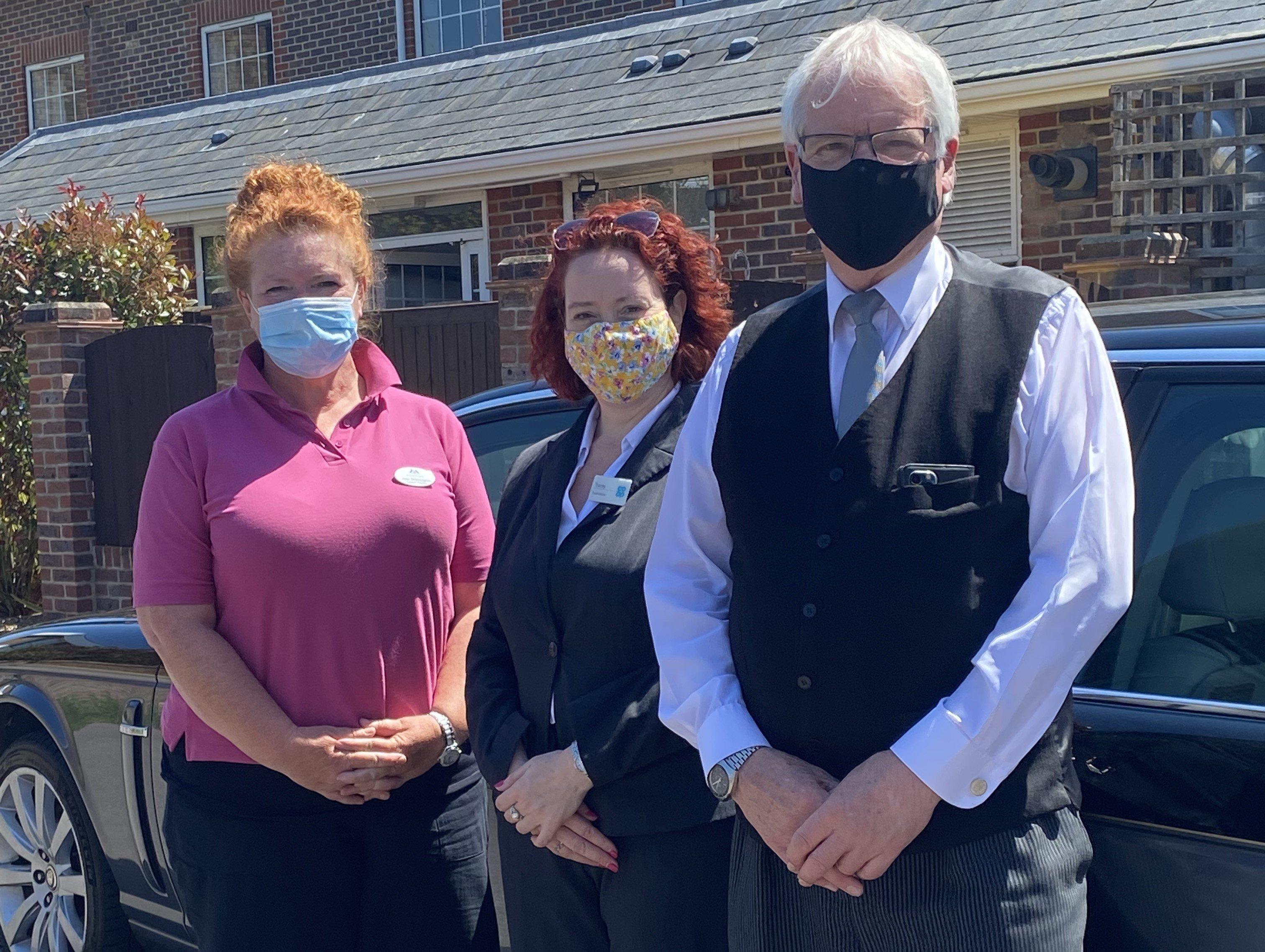 Residents from Oakland Grange care home in Littlehampton thoroughly enjoyed their ride in a limo for Elevenses at Arundel Lido