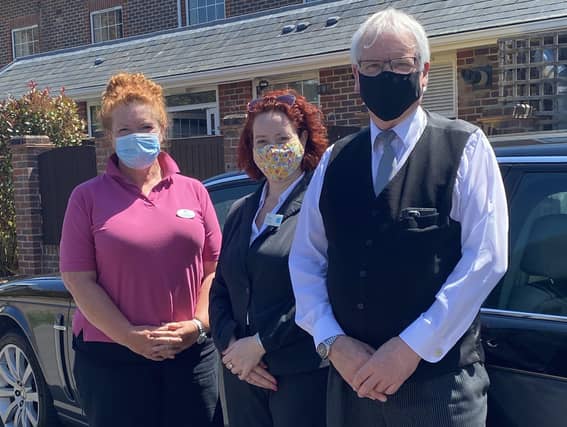 Residents from Oakland Grange care home in Littlehampton thoroughly enjoyed their ride in a limo for Elevenses at Arundel Lido
