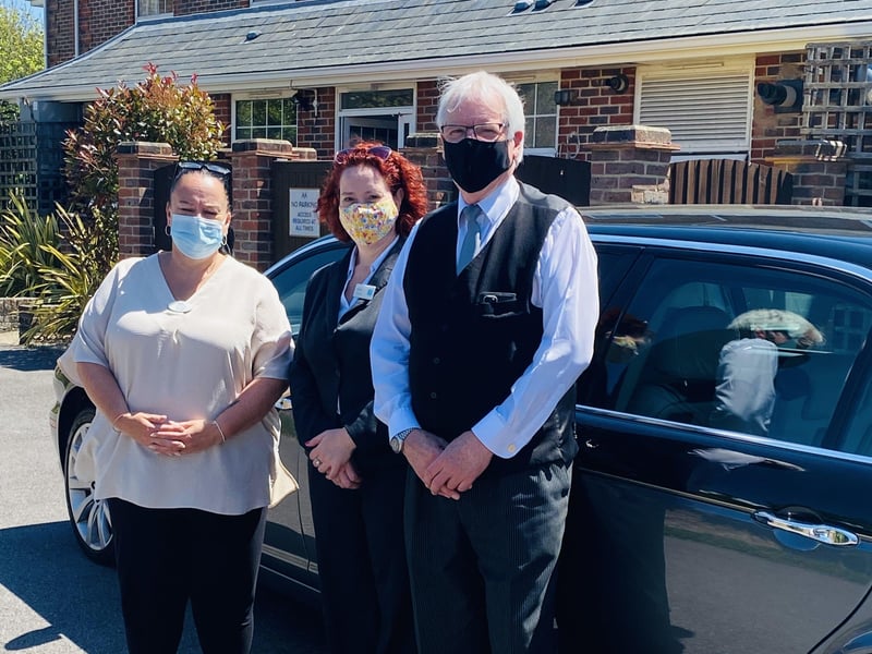 Residents from Oakland Grange care home in Littlehampton thoroughly enjoyed their ride in a limo for Elevenses at Arundel Lido