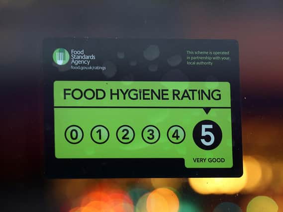 Food hygiene ratings in Crawley
