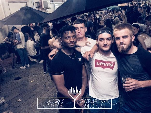 This was the first Saturday (July 24) night out at NB's since March 2020. Photo: Disco Henry