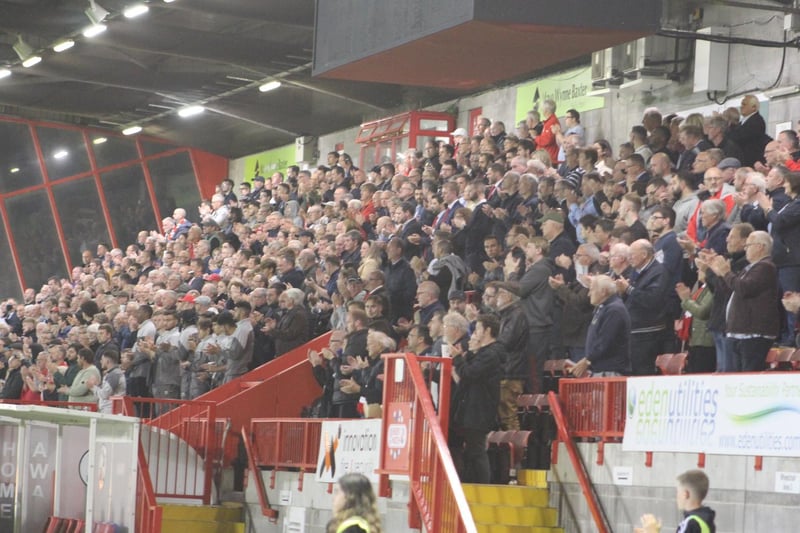 The main stand at the People's Pension Stadium