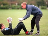 Aaron Flahavan and Alan Knight will both be in the voting to find out readers' most-loved Pompey keeper