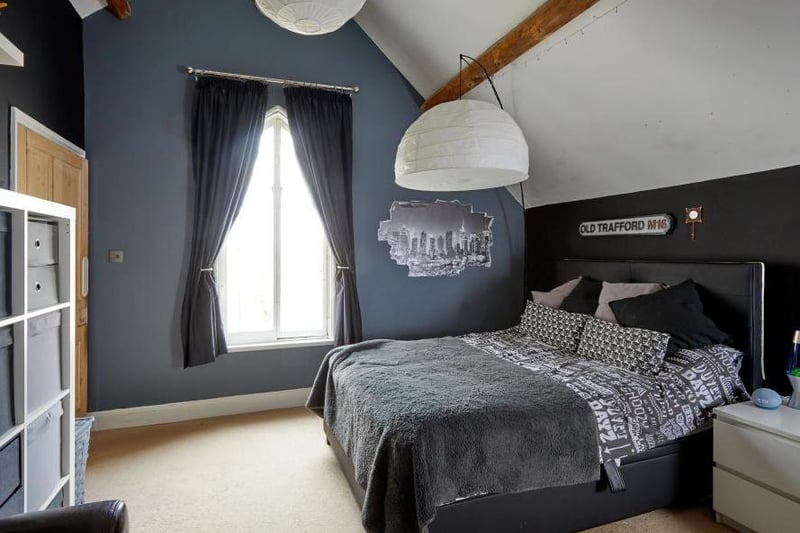 A bedroom inside the grade II listed home in Crouch Street, Banbury on the market (Image from Rightmove)