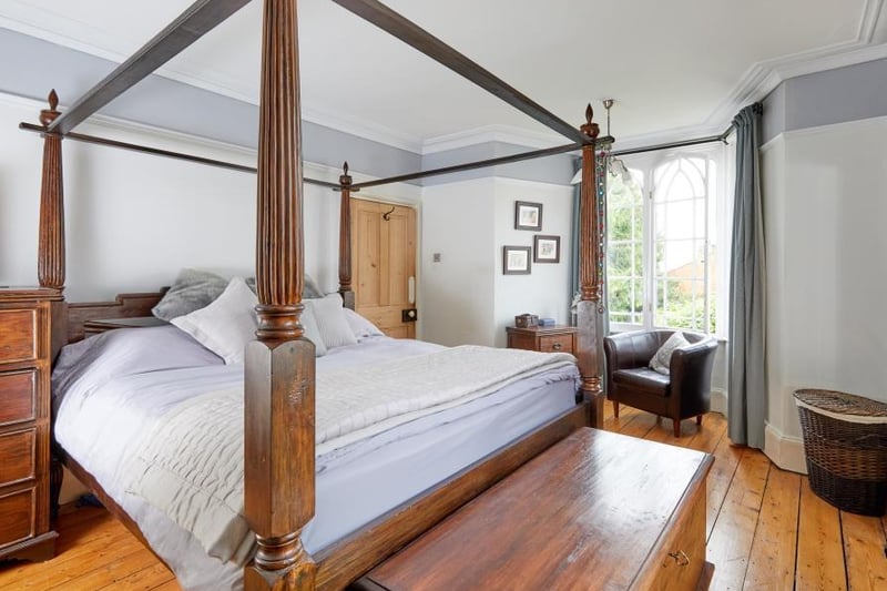 A bedroom inside the Crouch Street home for sale in the town centre of Banbury (Image from Rightmove)