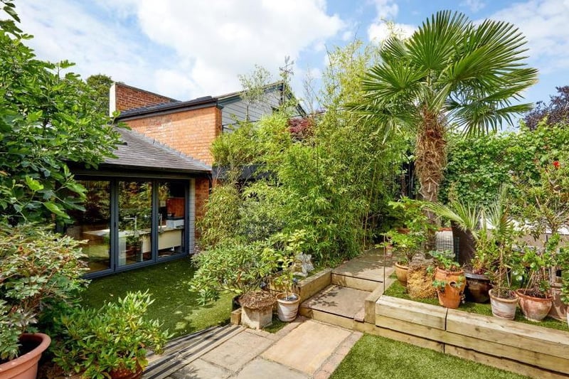 Garden at the Crouch Street home for sale in the town centre of Banbury (Image from Rightmove)