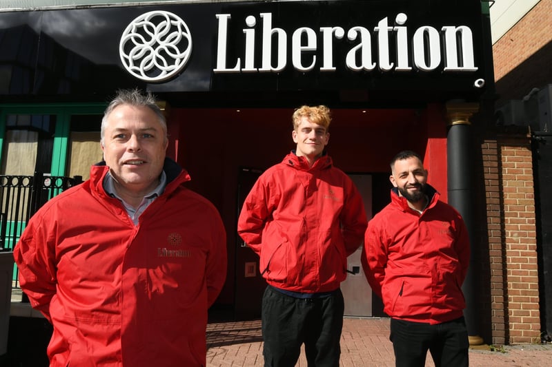 Liberation nightclub, New Road, Peterborough -  Peter Bell, operations manager, James Vonhof , venue manager and Lee Holt, site general manager. EMN-210929-152529009