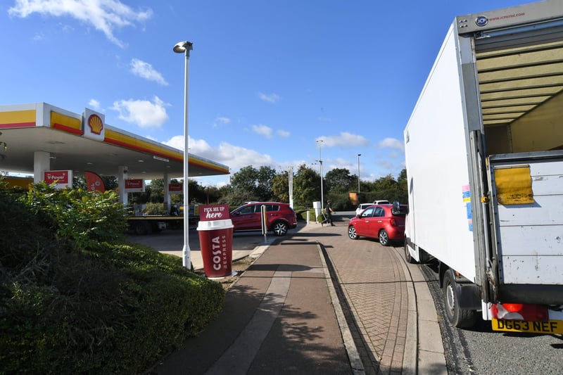 Shell  garage at Whittlesey Road, Stanground
