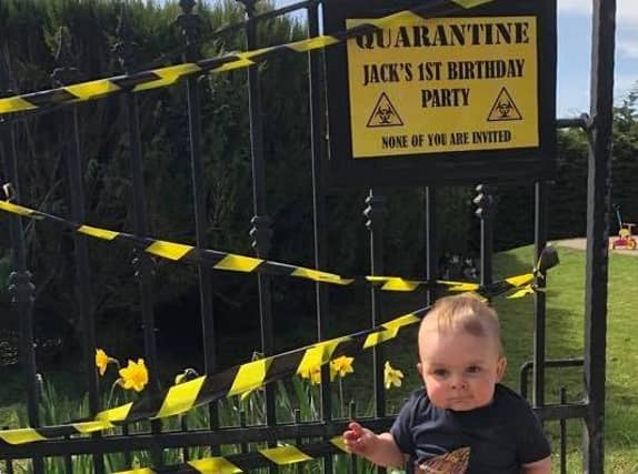 Nuala Donaghy: "First birthday in lockdown".