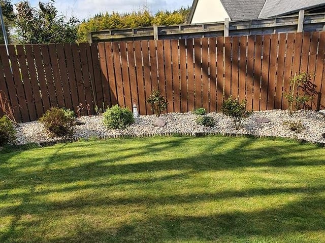 Mary McCloskey: "Doing gardening".