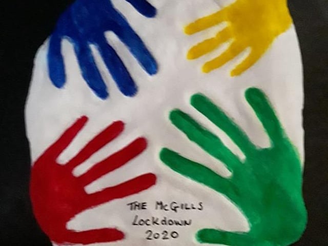 Sarah McGill: "Lockdown 2020. Family time".