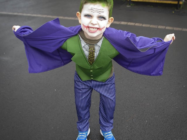 P3 pupil Odhran Thompson poses for a photo.