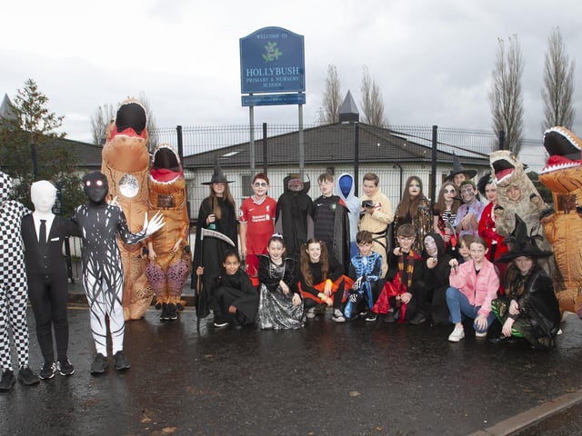 Mr. O’Connor’s P7 class get into the Halloween spirit