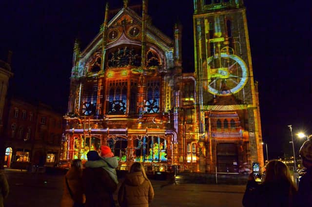 Derry’s Illuminate Festival A Whole New Era at Guildhall Square. DER2207GS – 016