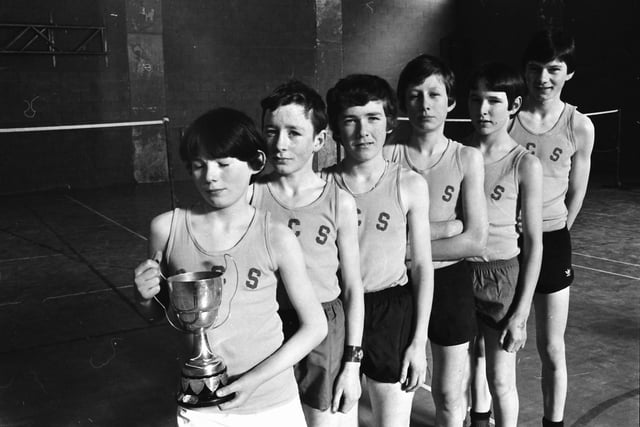 The Carndonagh Vocational School team, which won the junior boys’ District Schools’ Cross-Country Championships at Templemore Sports Complex. From left, Joseph McKinney, Liam Doherty, James Doherty, George Margey, John McCarron and Richard Grant.