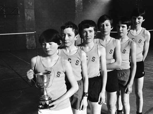 The Carndonagh Vocational School team, which won the junior boys’ District Schools’ Cross-Country Championships at Templemore Sports Complex. From left, Joseph McKinney, Liam Doherty, James Doherty, George Margey, John McCarron and Richard Grant.