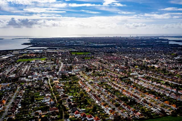 An aerial view of Portsmouth and Farlington. Picture: Marcin Jedrysiak