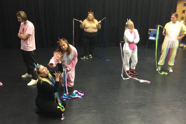 Theatre Arts is raising funds for its Starburst Performers project which will see young people trained to take part in performanes and workshops at primary schools for free. Pictured: Young performers from the school