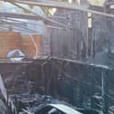 Hampshire and Isle of Wight Fire and Rescue Service battled a fire that broke out in a garden and aquatics centre in Titchfield last night.