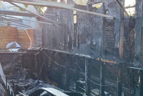 Hampshire and Isle of Wight Fire and Rescue Service battled a fire that broke out in a garden and aquatics centre in Titchfield last night.