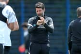 Danny Cowley during Pompey pre-season training. Picture: Chris Moorhouse