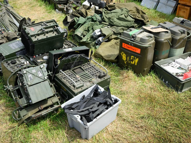 A range of military items for sale at The Overlord Show.Picture: Keith Woodland (260521-100)