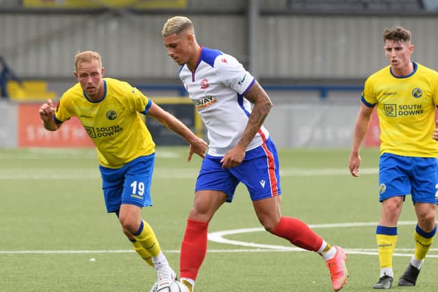 Gosport's Matt Briggs is doubtful to be back from injury in time to face Beaconsfield. Picture: Keith Woodland (310721-446)
