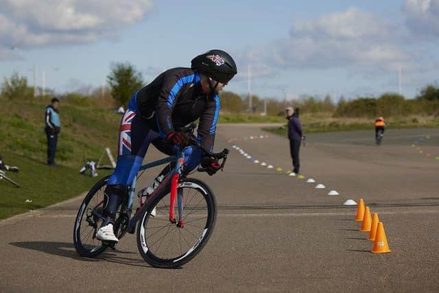 Russel Hunt, from Gosport, training for the 2022 Invictus Games