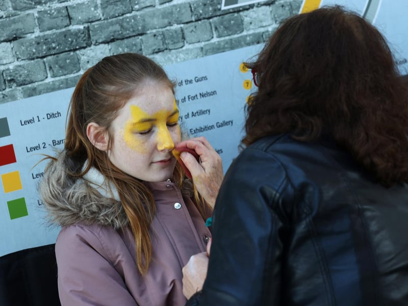 Half term farm visiting Fort Nelson in Portsmouth, Hampshire.

Pictured is action from the event.

Monday 12th February 2024.

Picture: Sam Stephenson.