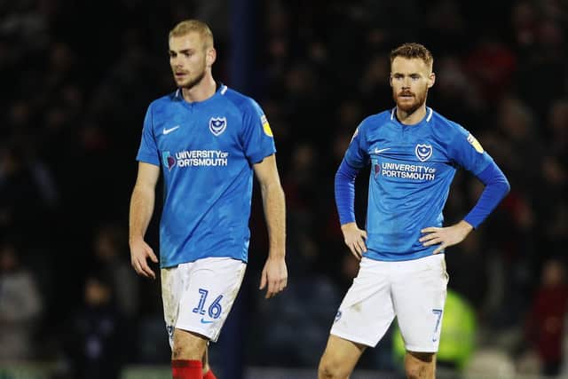 Jack Whatmough, left and Tom Naylor are both set to return to Fratton Park for the first time since their exits last summer.