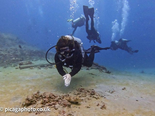 Underwater exploration.
