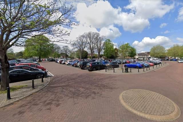 The attack happened at the Cattle Market car park in Market Road, Chichester. Picture: Google Street View.