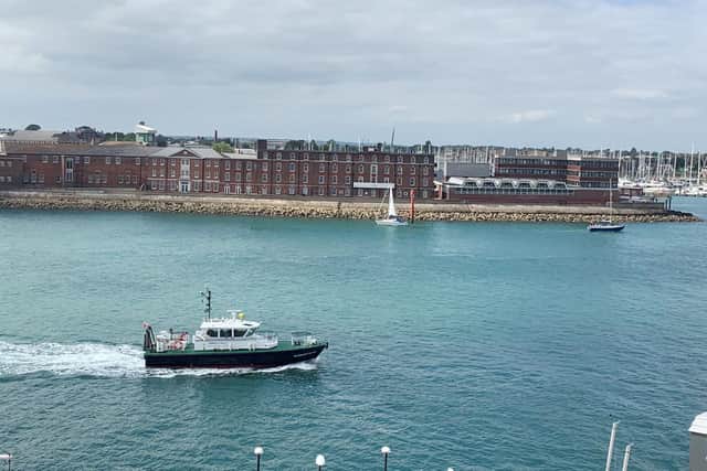 The view from Spice Island House, Broad Street, Old Portsmouth