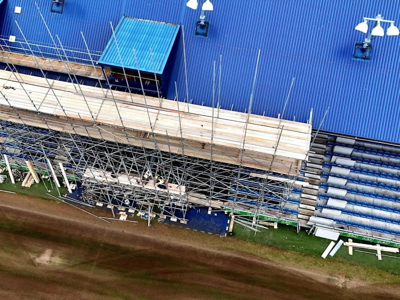 Drone footage has captured some incredible images of the football pitch at Fratton Park as it gets ready for next season. Picture credit: My Portsmouth By Drone