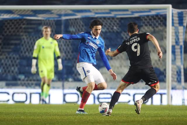 Rasmus Nicolaisen has agreed to remain at Fratton Park for the rest of the season, despite the interest of other clubs. Picture: Joe Pepler