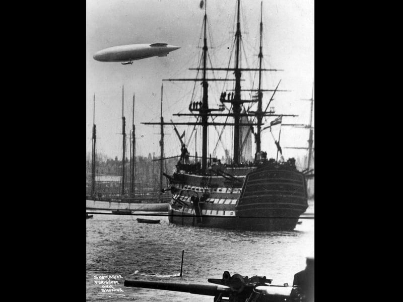 Nelson would have been amazed. Airship over the Victory