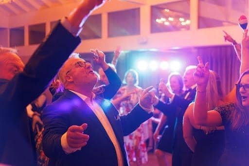 Pictured: Guests enjoying the entertainment