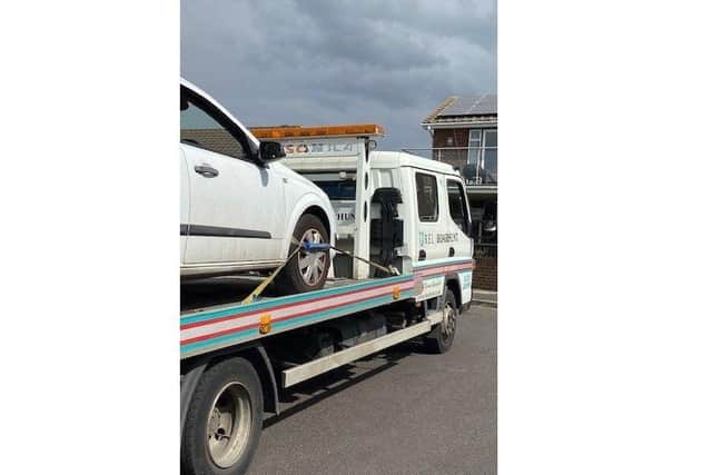 Car seized. Picture: Gosport police