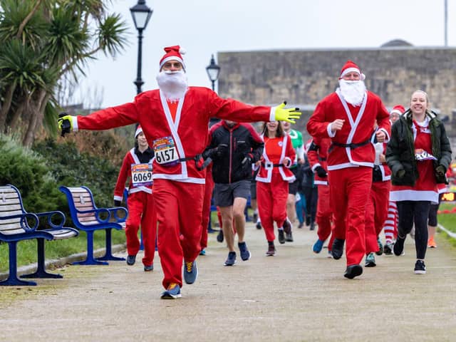 Runners taking part in last years Santa Run in Southsea