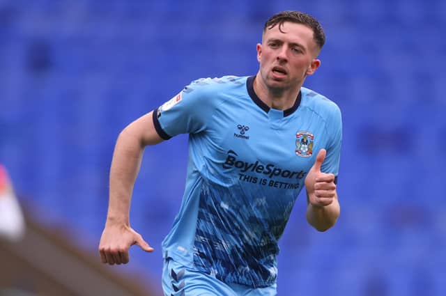 Pompey are interested in a loan move for Coventry midfielder Jordan Shipley. Picture: Marc Atkins/Getty Images