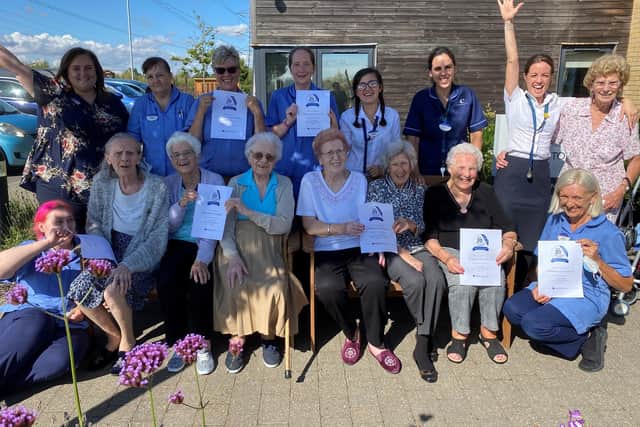 Staff and residents at Wellington Vale.