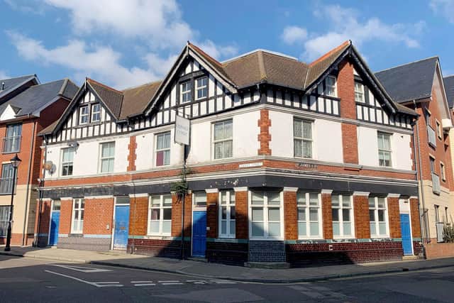 Formally known as The Still, the lot of flats at Quinnell Court, on Kent Road, sold at auction for £751,000. Picture: Clive Emson Auctioneers.