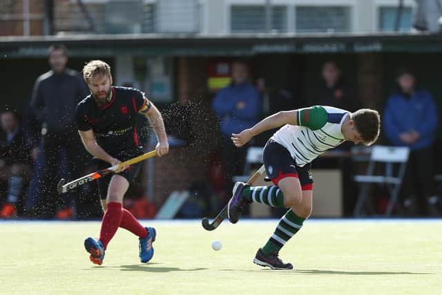 Charlie Stubbings, right, gave Havant an early lead against Brighton & Hove. Picture: Chris Moorhouse