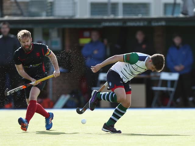Charlie Stubbings, right, gave Havant an early lead against Brighton & Hove. Picture: Chris Moorhouse