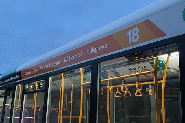 Side of Service 18 bus